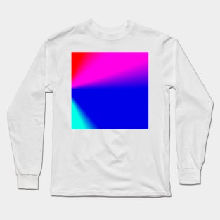 red blue pink texture design Long Sleeve T-Shirt